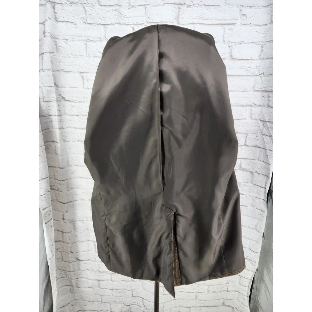 Tweed Jacket 44R Brown 100% Wool Marled Blazer Sport‎ Coat Old Money Academia